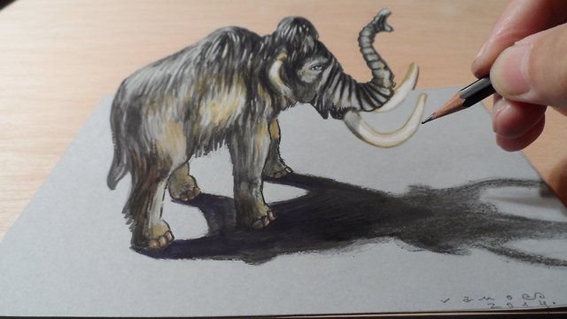 Мамонты для рисования