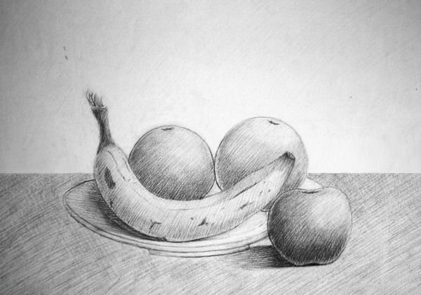 Натюрморт рисунок карандашом