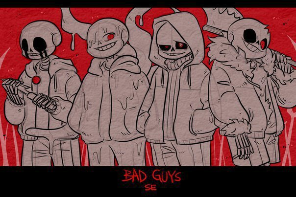 Bad guys Undertale арт