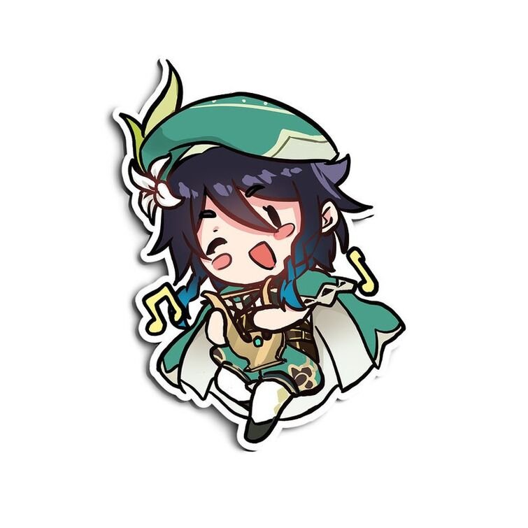 Венти Геншин Чиби Стикеры