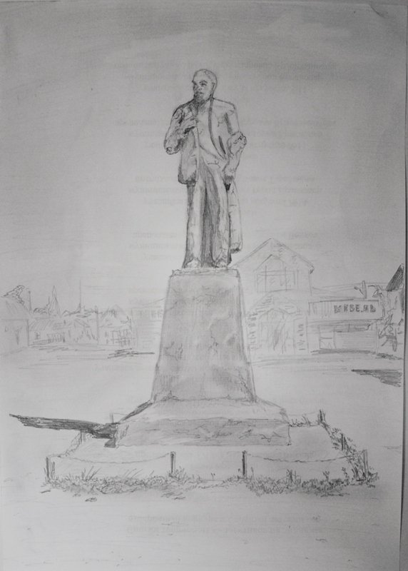 Срисовки Ульяновской памятник Ленина