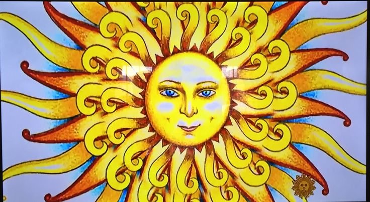 Сказочное изображение солнца