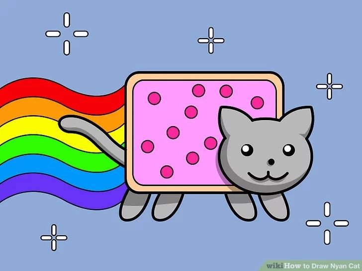 Радужный котик нян Кэт