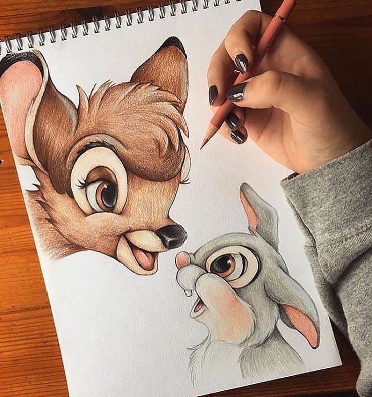 Рисование мультяшных персонажей