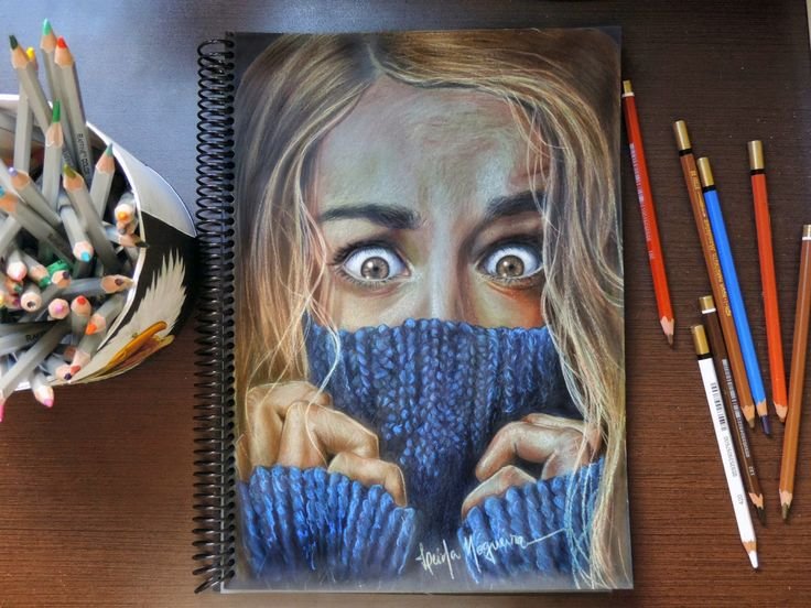 Живопись цветными карандашами