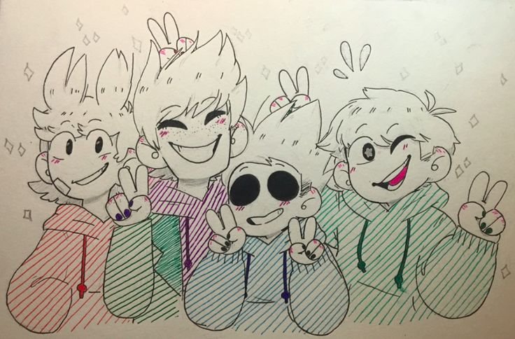 Раскраска Eddsworld Edd