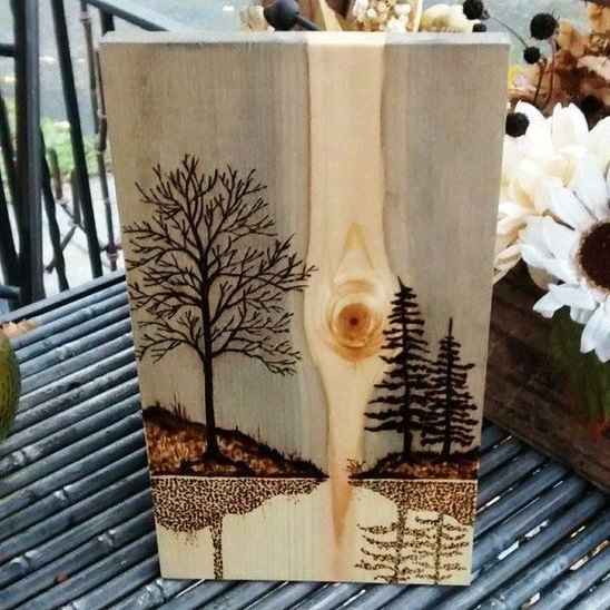 Professional Wood burned Art
