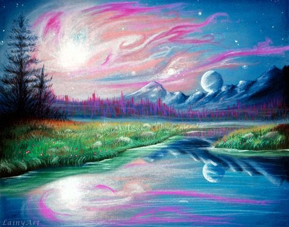 Сказочные фантастические пейзажи