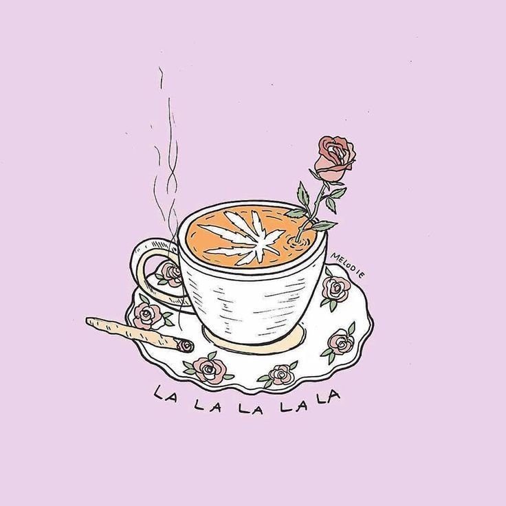 Чашка чая рисунок