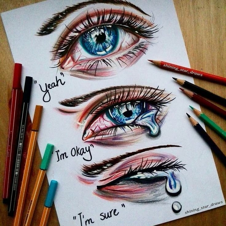 Глаза рисунок