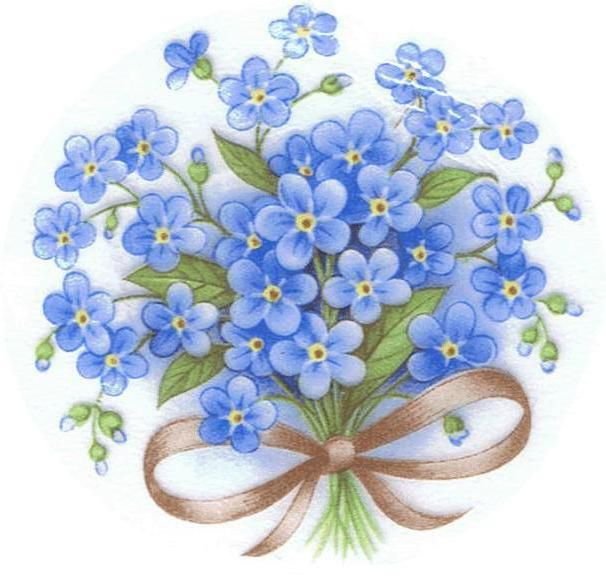 Букет незабудок