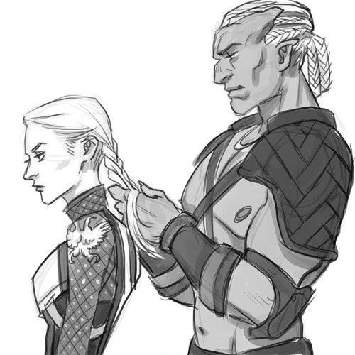 Dragon age серый Страж кунари