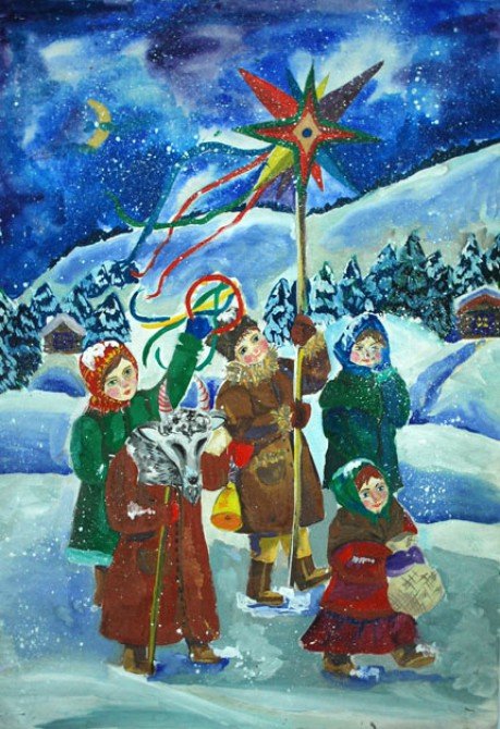 Рождество рисунок