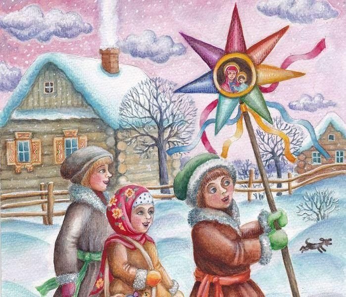 Колядки рисунок