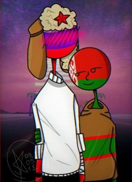 Беларусь и Япония Countryhumans шип