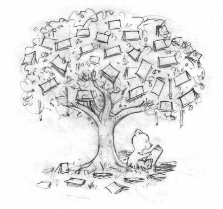 Дерево с книгами
