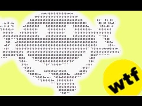 Рисунки символами