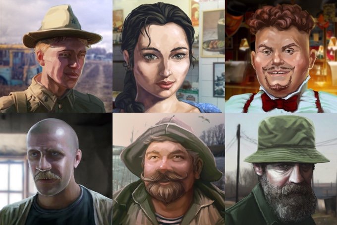 Atom RPG портреты