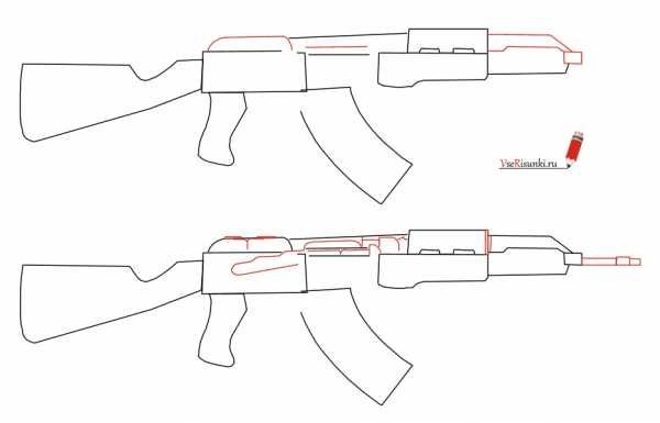 Автомат Калашникова для рисования
