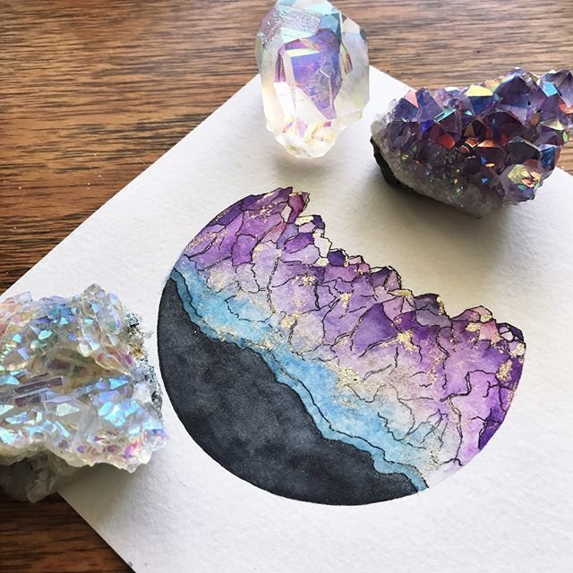 Рисование драгоценных камней