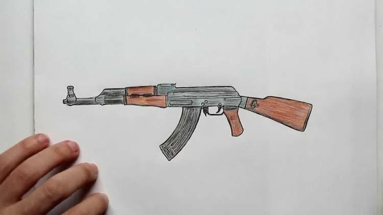 АК 47 рисунок