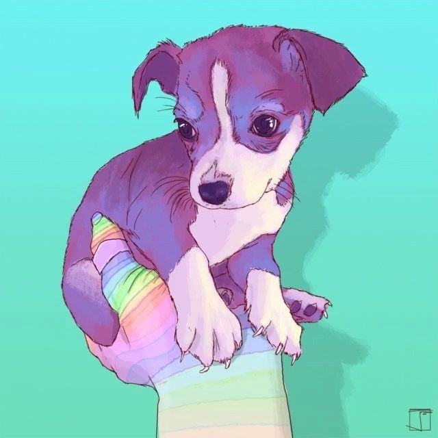 Милые арты щенков