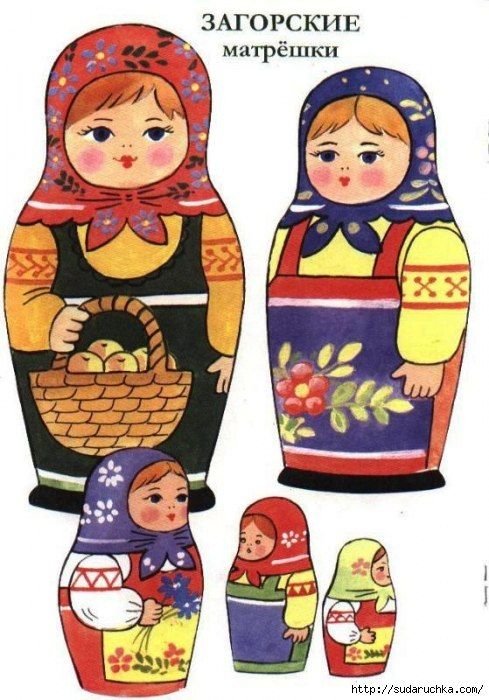 Рисование матрешки