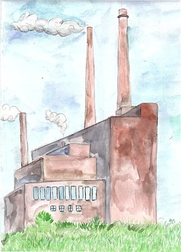 Завод карандашом