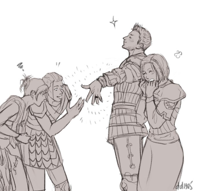 Dragon age 2 Алистер серый Страж