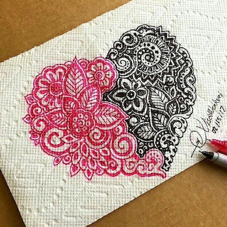 Дудлинг рисунки