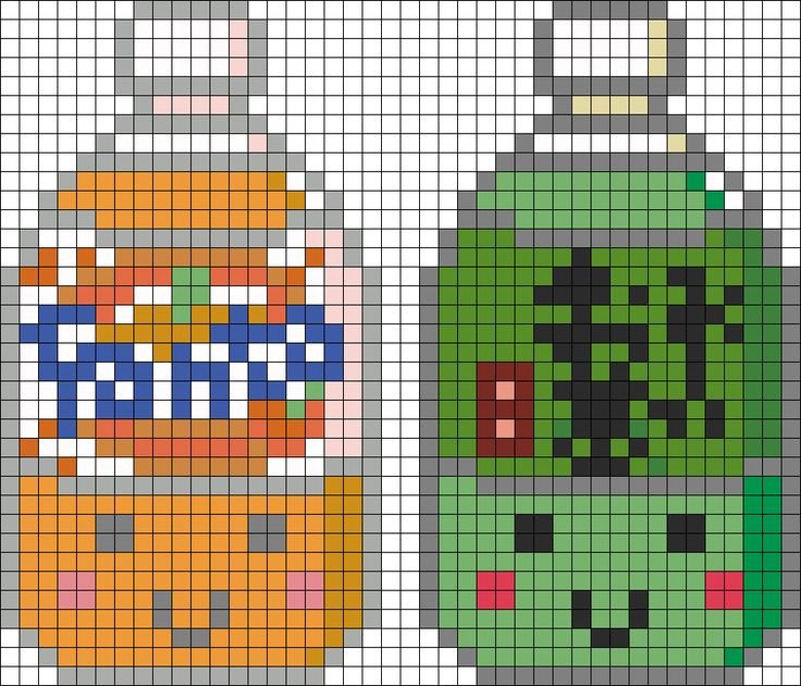 Рисунки по клеточкам еда