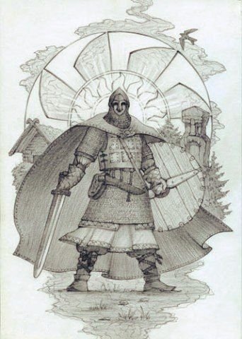 Славянские рисунки карандашом
