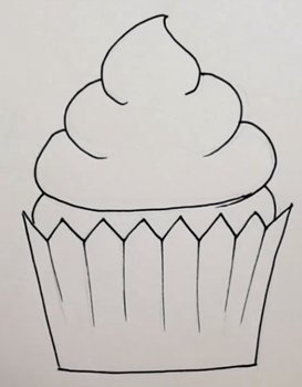 Кексик карандашом