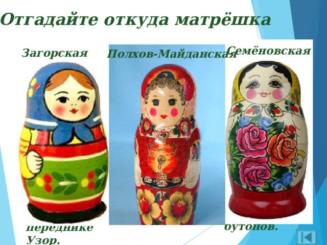 Элементы Загорской Матрёшки