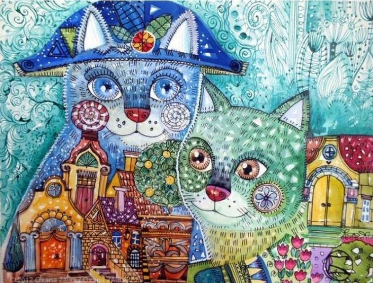 Сказочные коты Оксаны Заики