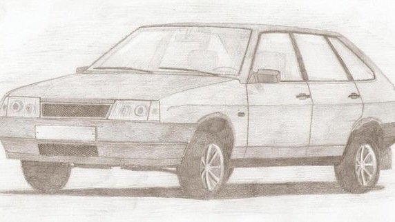 ВАЗ 2109 рисунок