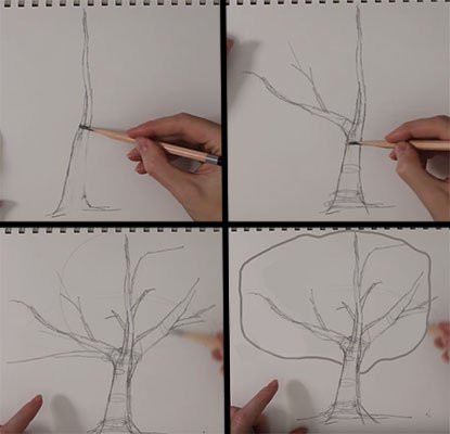 Рисование для начинающих дерево