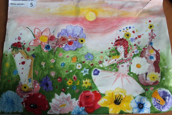 Рисунок конкурсы цветов