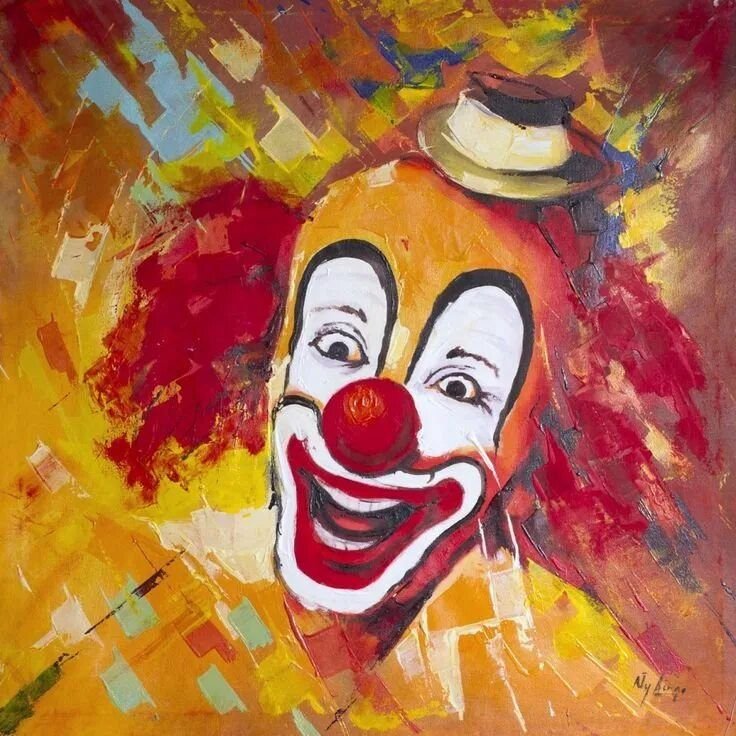 Рисование клоуна