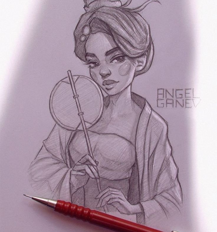 Angel Ganev рисунки карандашом