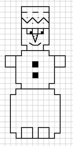 Рисунок по клеточкам легкий