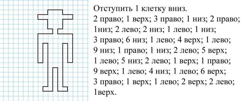 Графический диктант робот