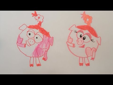 Нарисовать Нюшу