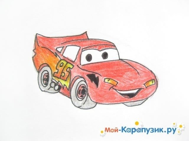 Молния Маквин рисунок