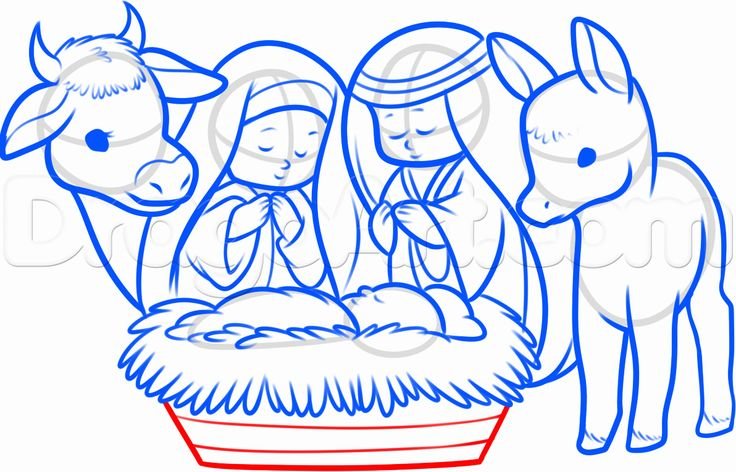 Нарисовать Рождество