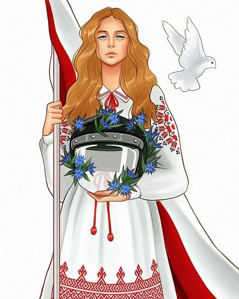 Белорусская девушка арт