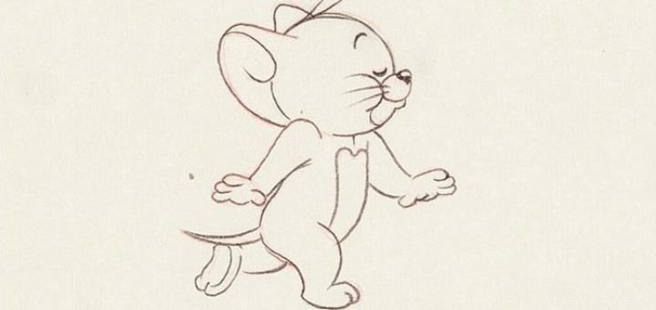 Мышонок Джерри карандашом