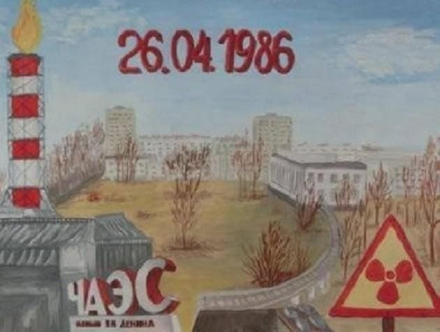 ЧАЭС карандашом Чернобыль