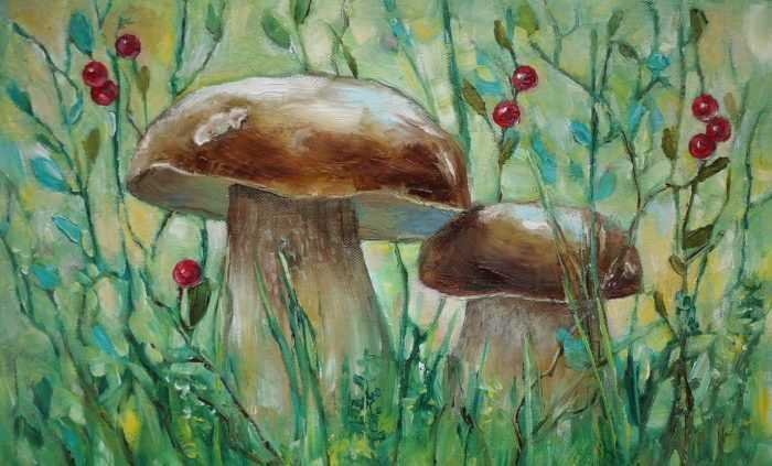 Грибы в живописи