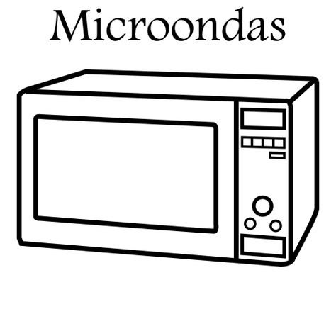 Микроволновая печь рисунок
